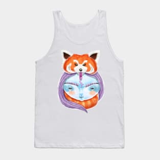 Huriyah & Red Panda T-Shirt Tank Top